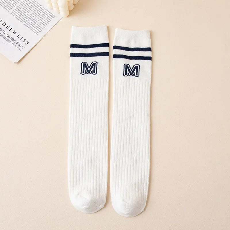 Kids' Letter Knee High Socks