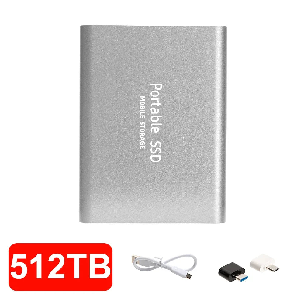 16TB High‑speed Portable External SSD USB 3.1 Type‑c External Hard
