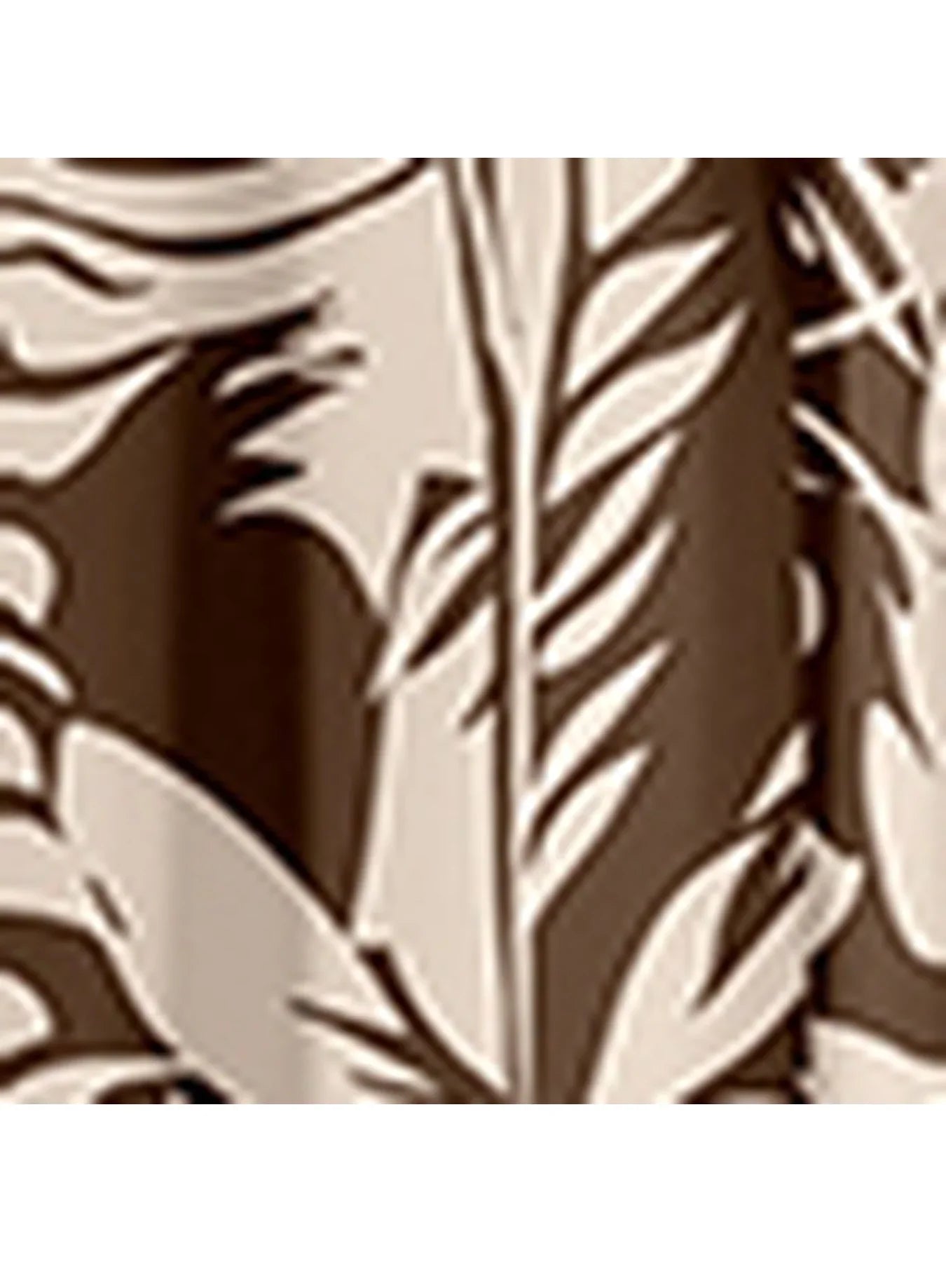 Summer Plus Size Women's New Coffee Color Short-Sleeved Top + Tropical Plant Print Wide Leg Pants Long Pants Two-Piece Set