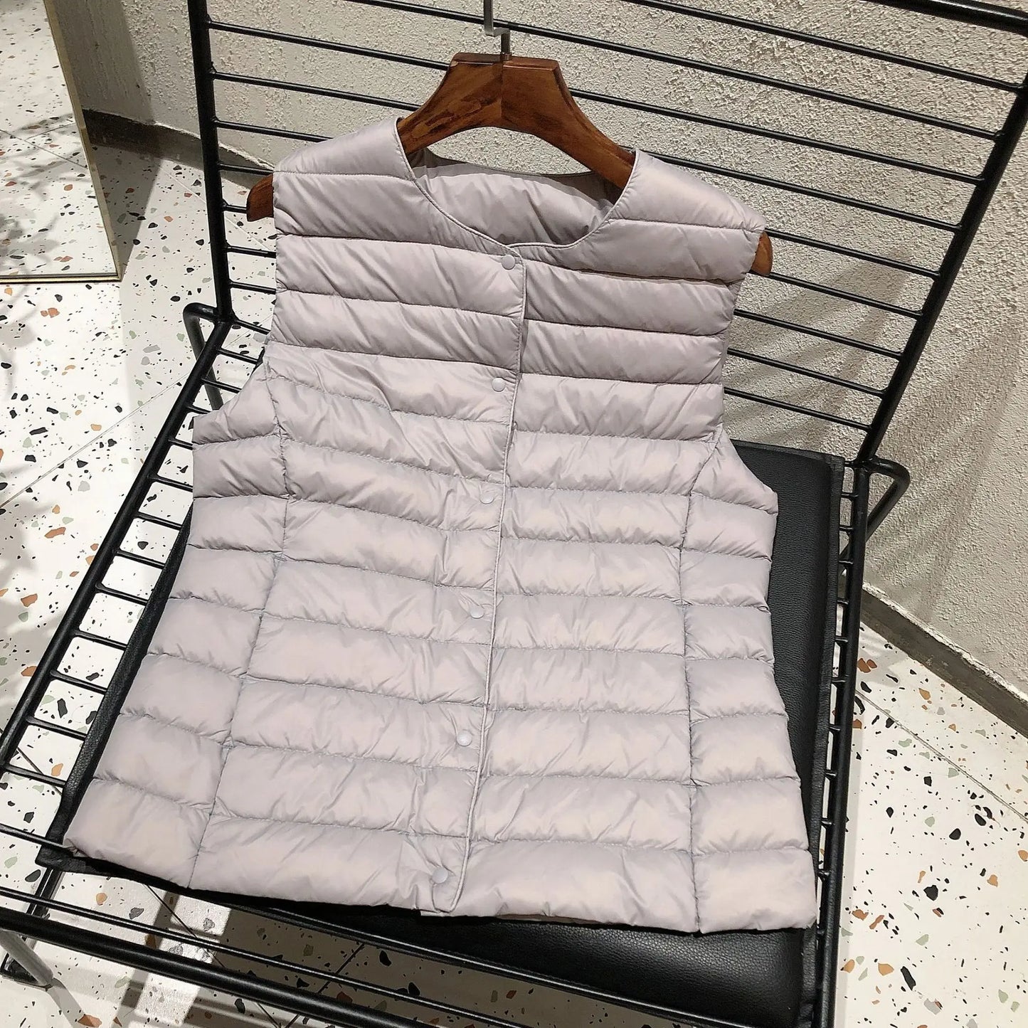 Female 90% White Duck Down Ultra Lightweight Packable Warm Down Liner Vest 2023 New Women Sleeveless Puffer Jacket