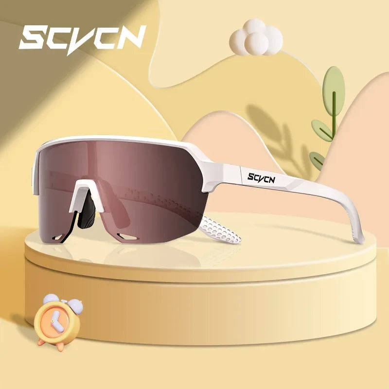 SCVCN New Children Cycling Sunglasses Outdoor Road Bike Eyewear Girls MTB Camping Hiking Glasses Teenager Sports UV400 Goggles