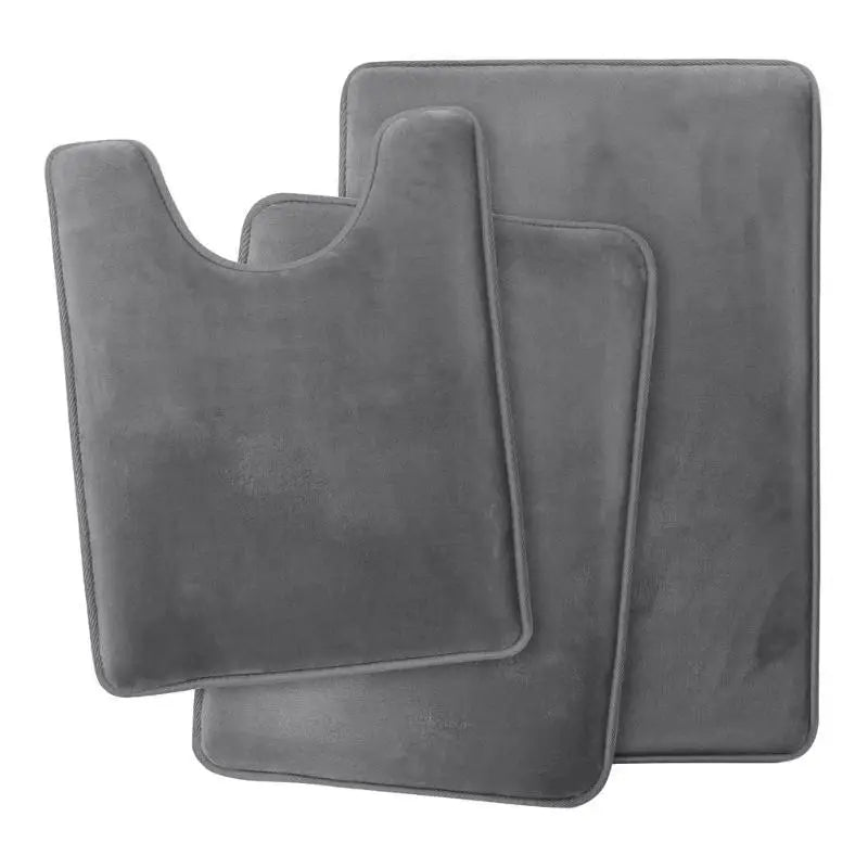G6KF Set of 3 Bathroom Rugs Toilet Mats Super Absorbent Floor Mat European Decoration