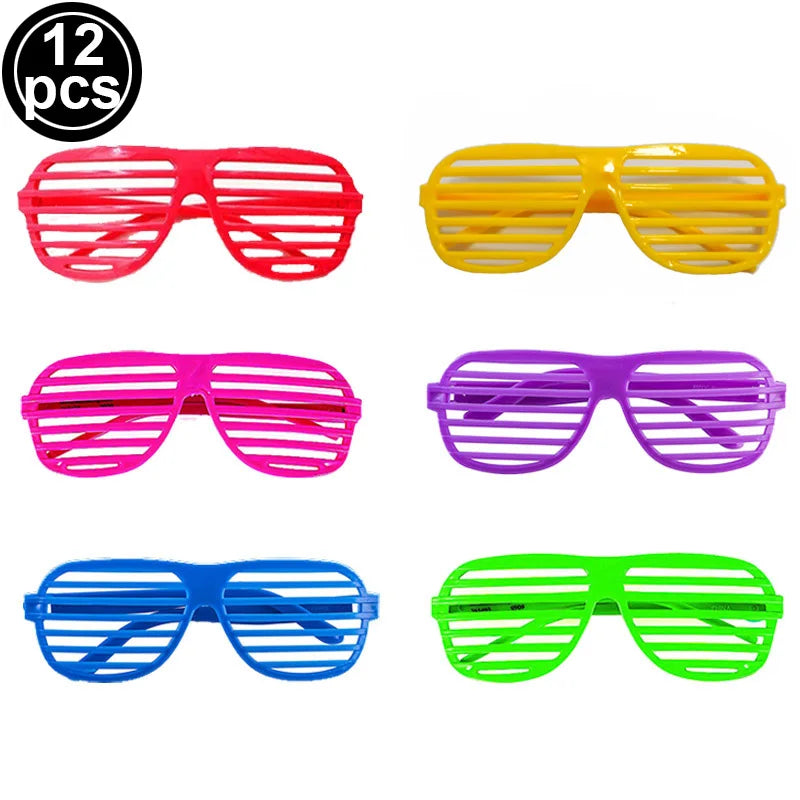 6 12 24 30 Pcs Neon Party Supplies Neon Formal Hats Glow In The UV Light Party Fluorescent Hat UV Light Party Decorations Adults