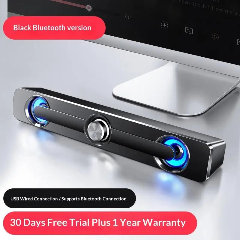 Bluetooth USB Wired Speakers Bar Stereo Speaker For Projector PC Laptop Phone