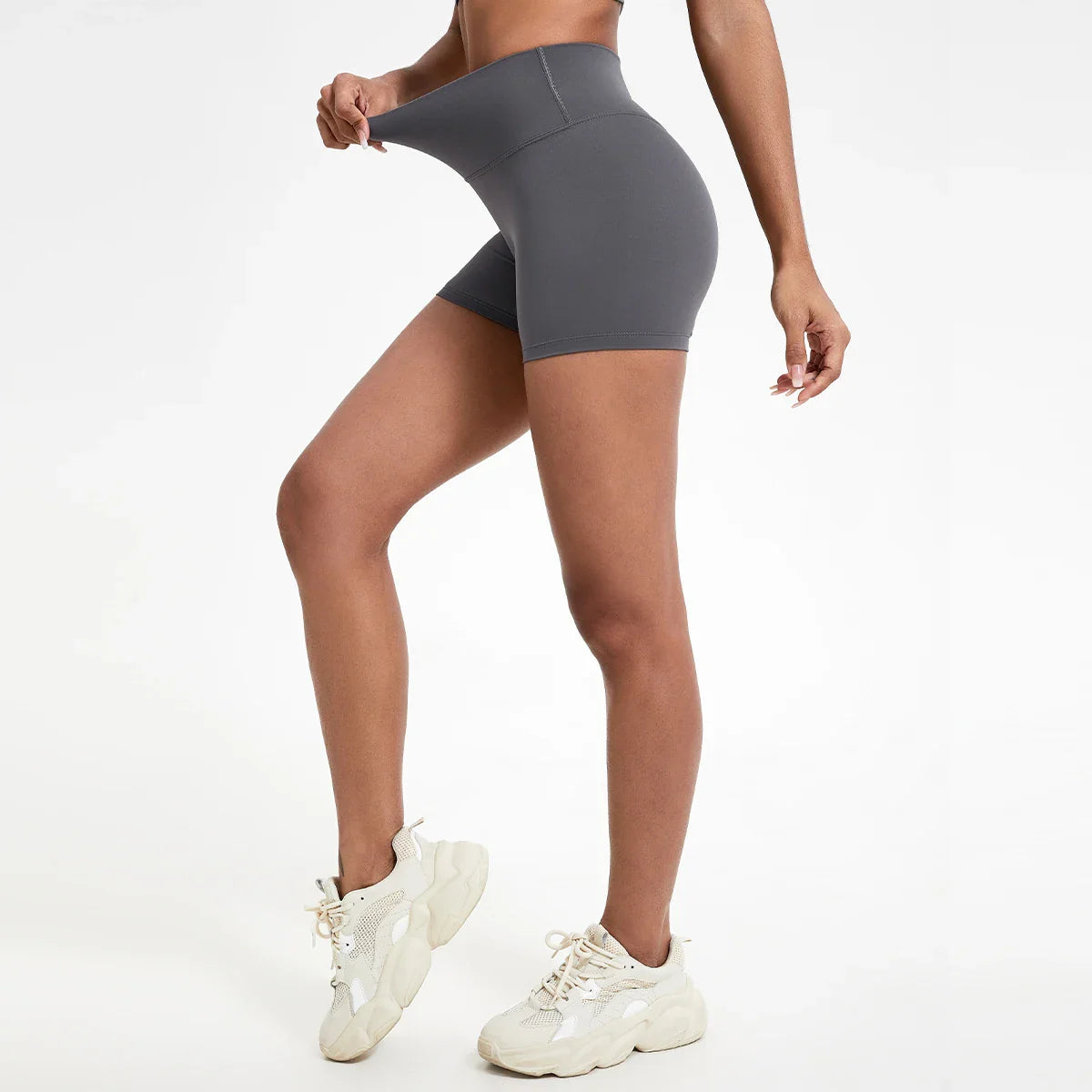 Pantalones cortos de gimnasio tipo leggings con efecto push-up para glúteos de mujer