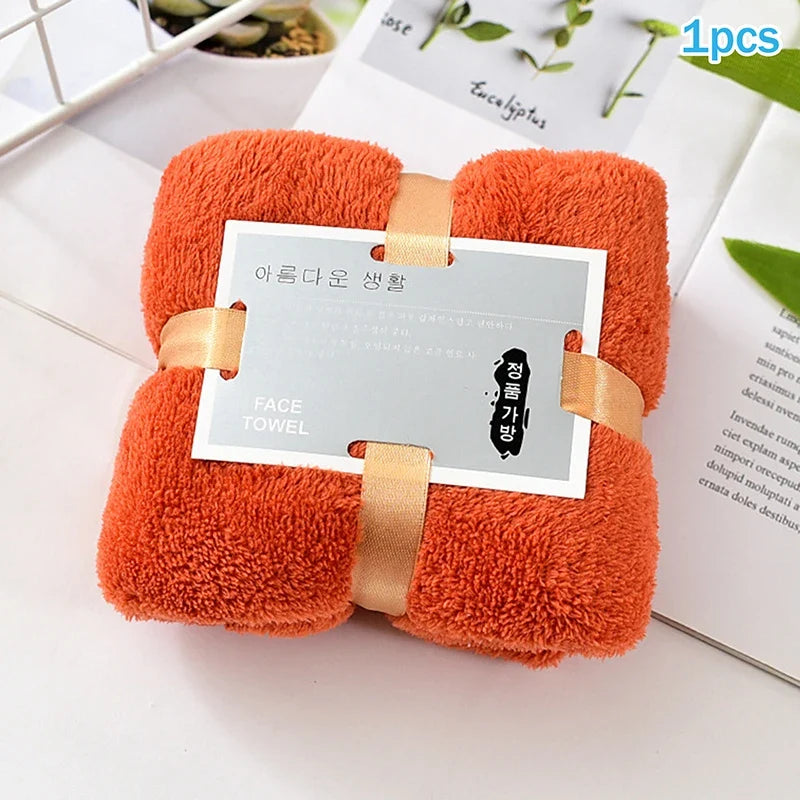 Hot 1/5PCS Bath Towels Set Super Soft Highly Absorbent Quick-drying Coral Velvet Bath Towel For Adults Hotel & Spa Use