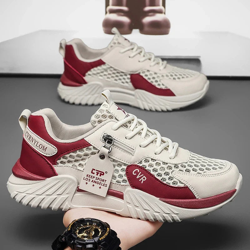 Men's Shoes Designer Luxury Outdoor Running Shoes Soft Sole Non Slip Breathable Tennis Shoe Fashion 2026 New Men Sneakers Spring
