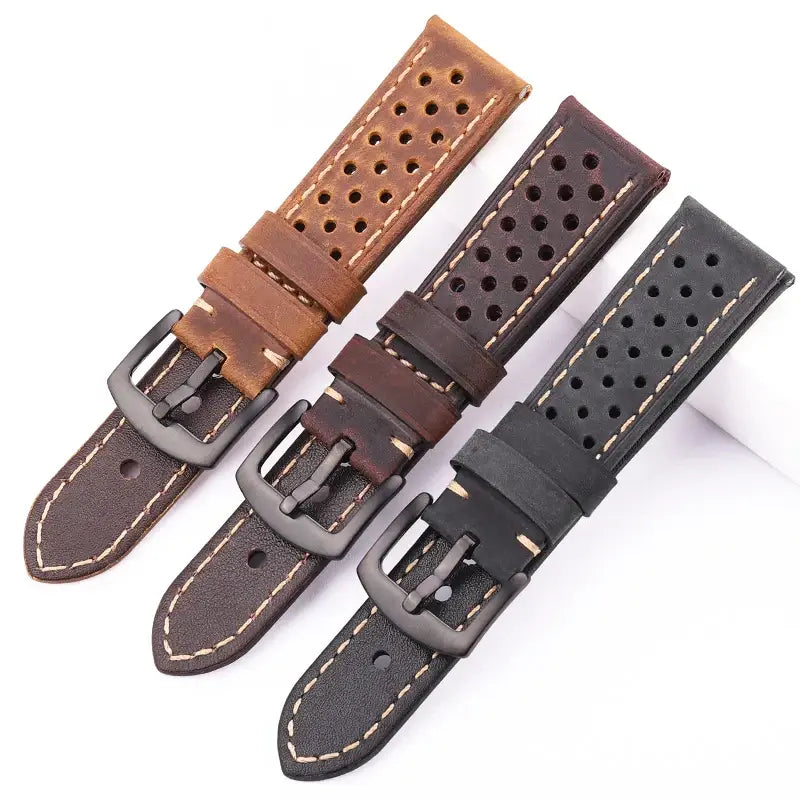 Suunto Leather Band - Breathable, Versatile, Stylish Design
