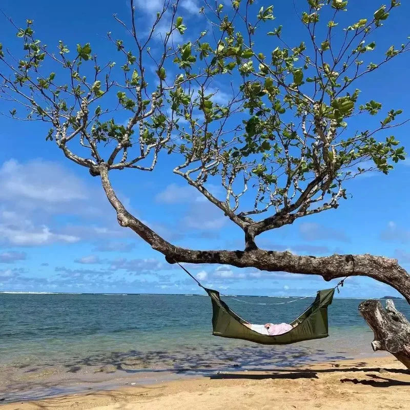 For Outdoor Camping with Air Mattress Mosquito Net and Awning Waterproof Outdoor Indoor Fitness New Design Garden Swing Hammock