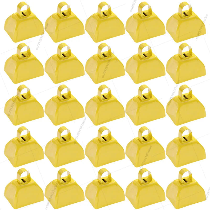 12-100 Pcs Metal Cowbells for Sporting Event 3 Inch Small Noise Makers