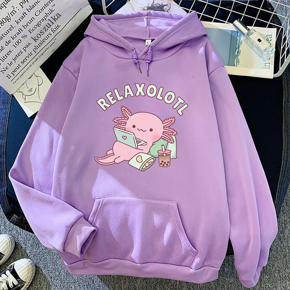 Sudadera con capucha Relaxolotl