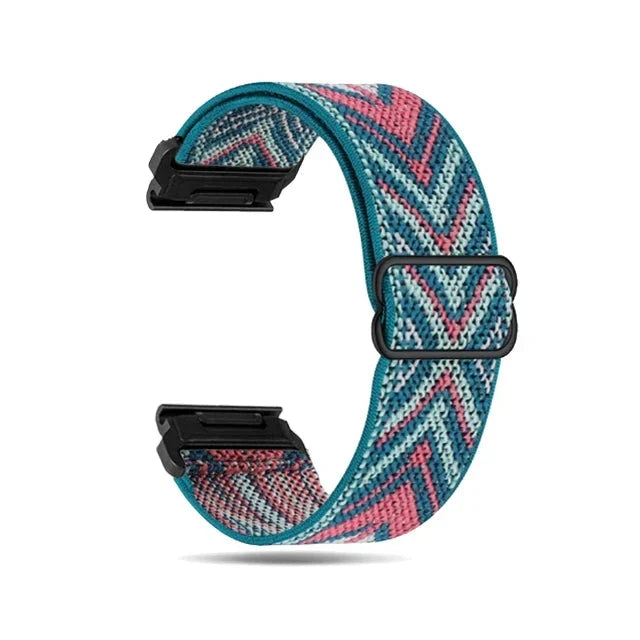 Garmin QuickFit 20/22/26mm Elastic Bohemian Woven Nylon Band