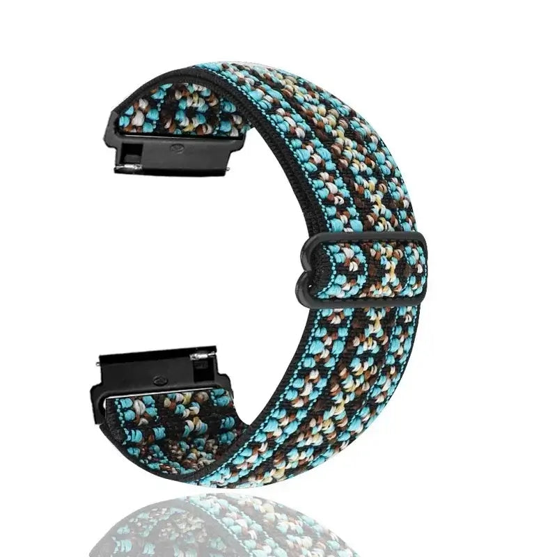 Amazfit Balance, GTR, GTS & Bip Patterned Stretch Nylon Band, Slider