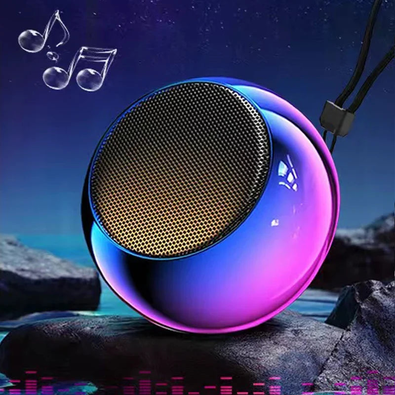 Mini Bluetooth Speaker with Mic TWS Wireless Sound Box HiFi Music Cell Phone Tablet Metal Loud Speake Portable Subwoofer