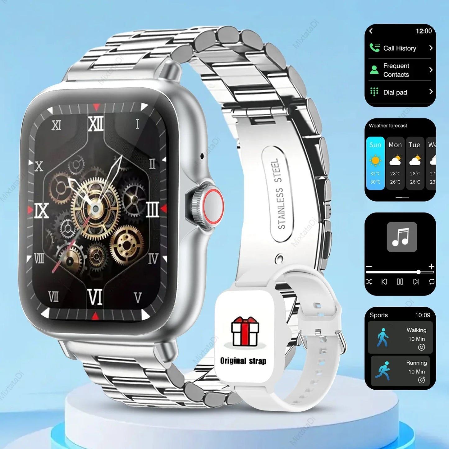 1.83'' Smart Watch with Message Answer Call Sleep Monitoring Sports