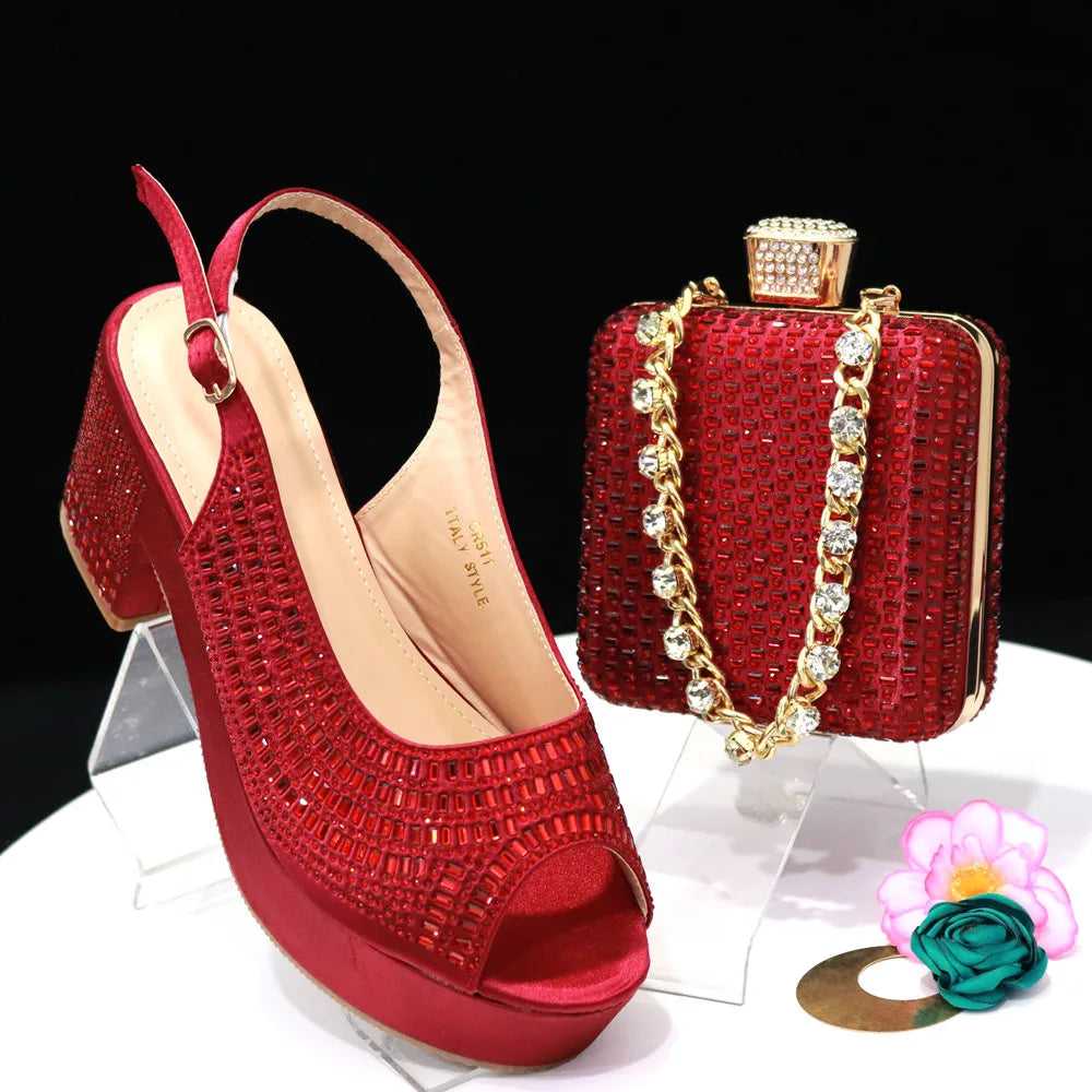 MODA Zapatos y Bolsos de Mujer a Juego HAS1-2