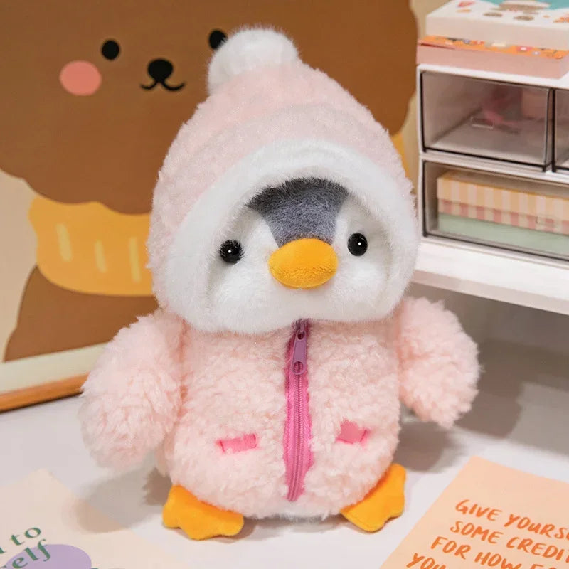 Peluche de pingüino con parka