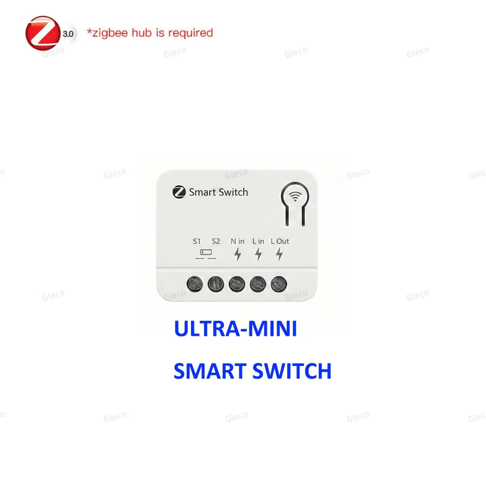 Zigbee Smart Switch Module Mini 10A/16A Optional 1/2 3Channel Smart Home Relay Automation Breaker For Tuya Z2M Alexa Google Home