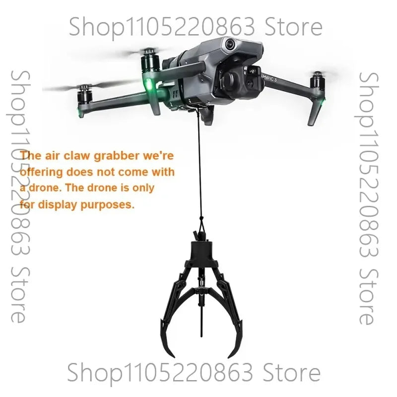 Drone Mechanical Claw Hook Grabber Air Release Payload Dropper Remote Control Intelligent Pick Up Drop Device Fishing Rescue Kit
