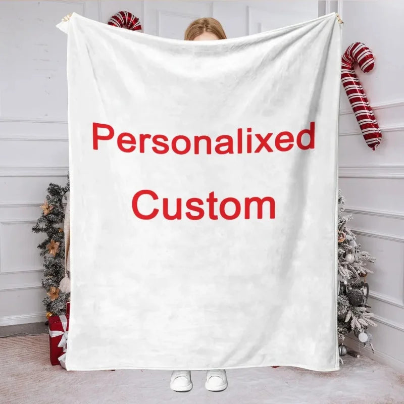 1 Piece of Customized Personalized Blanket Upload Pictures DIY Flannel
