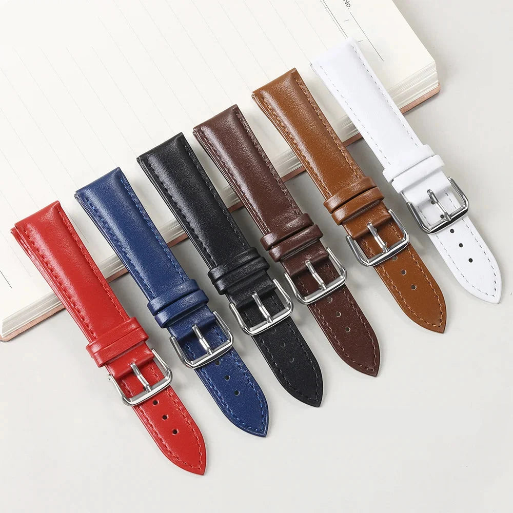 Samsung Galaxy Watch 7, 6, 5, 4 & FE Slim Calfskin Band, Spring Bars & Tool