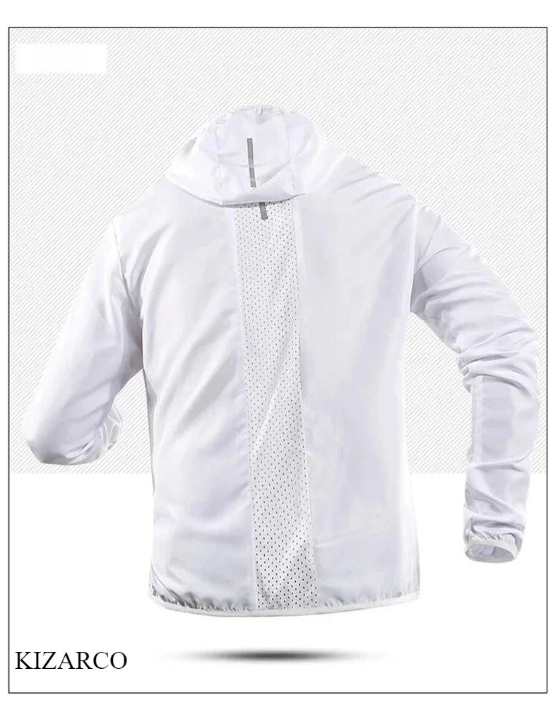 Chaqueta de running con capucha