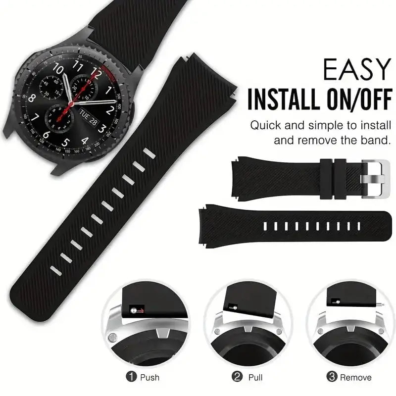 COROS PACE & APEX Textured Silicone Band with Pin Buckle