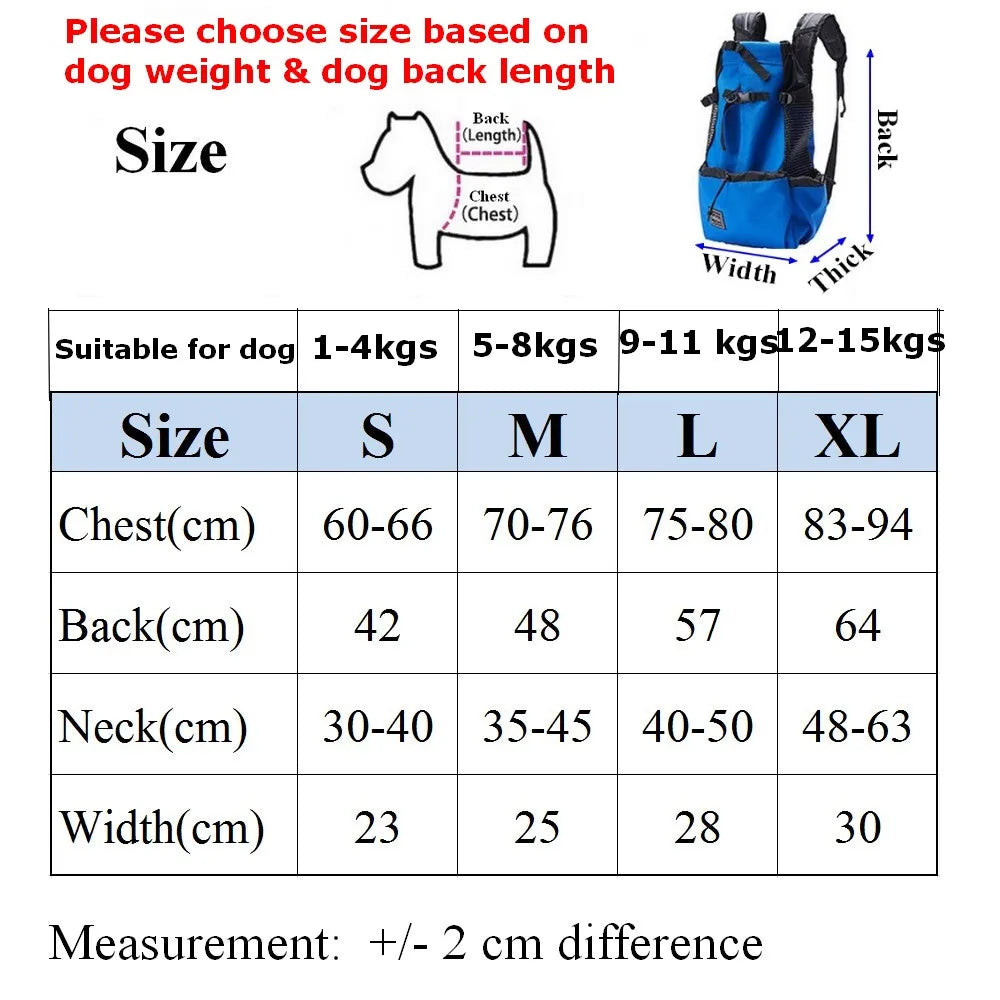 Mochila de transporte para perros, senderismo, viajes, ventilación al aire libre, malla deportiva para exteriores