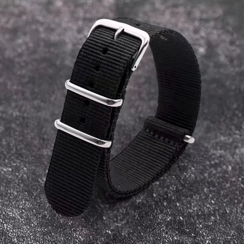 Polar Nylon Watch Strap Canvas Band, Unisex, Durable Pin Buckle Wristband
