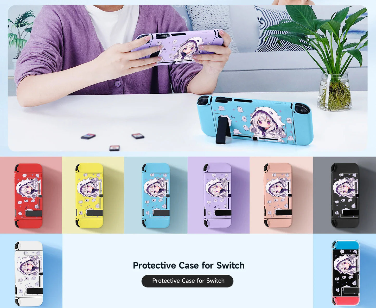 Funda para Nintendo Switch de chica fantasma de anime
