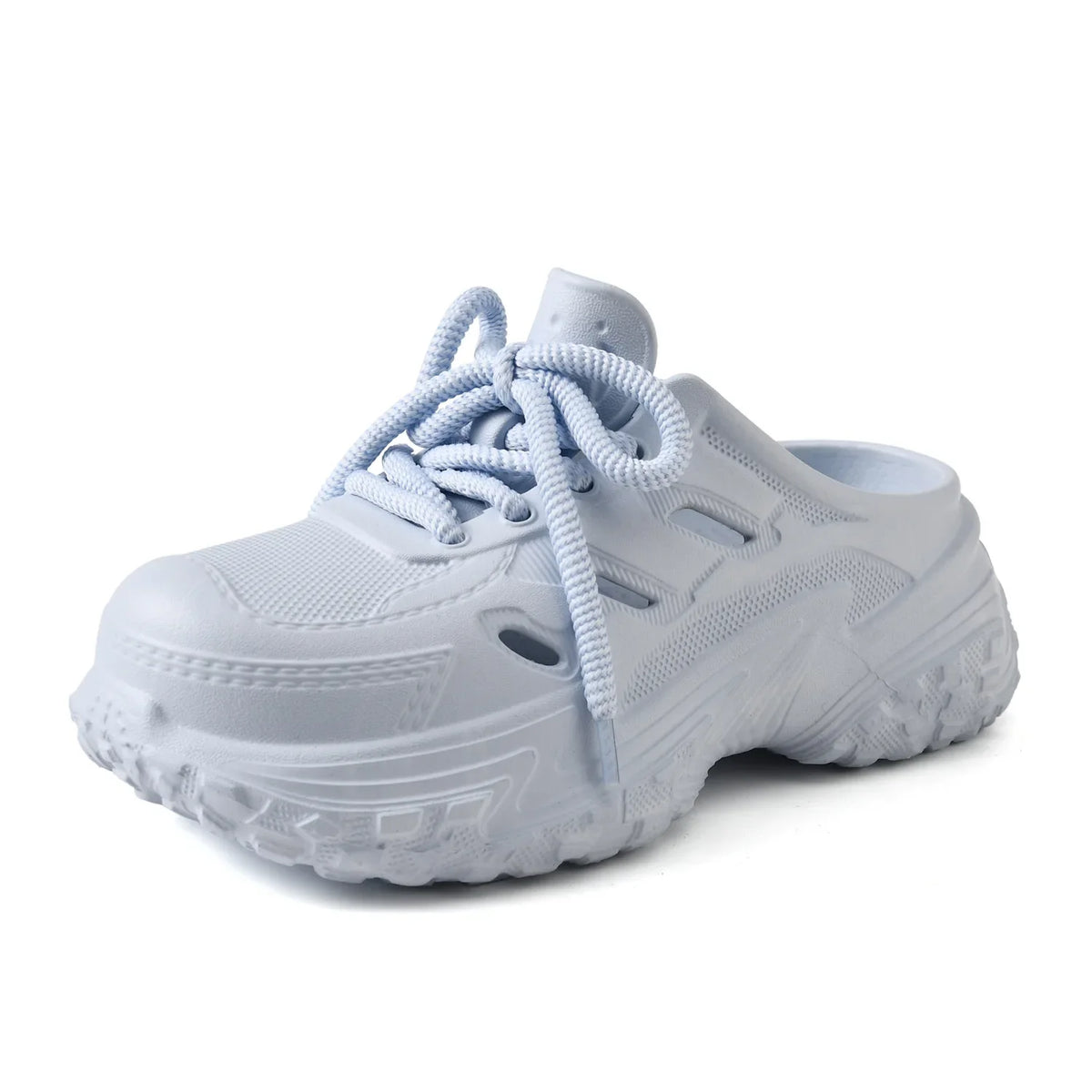 2026 New Leisure Platform Clogs For Women Men Summer Street House Shoes Soft EVA Lace-up Style Slippers Couples Beach Sandals