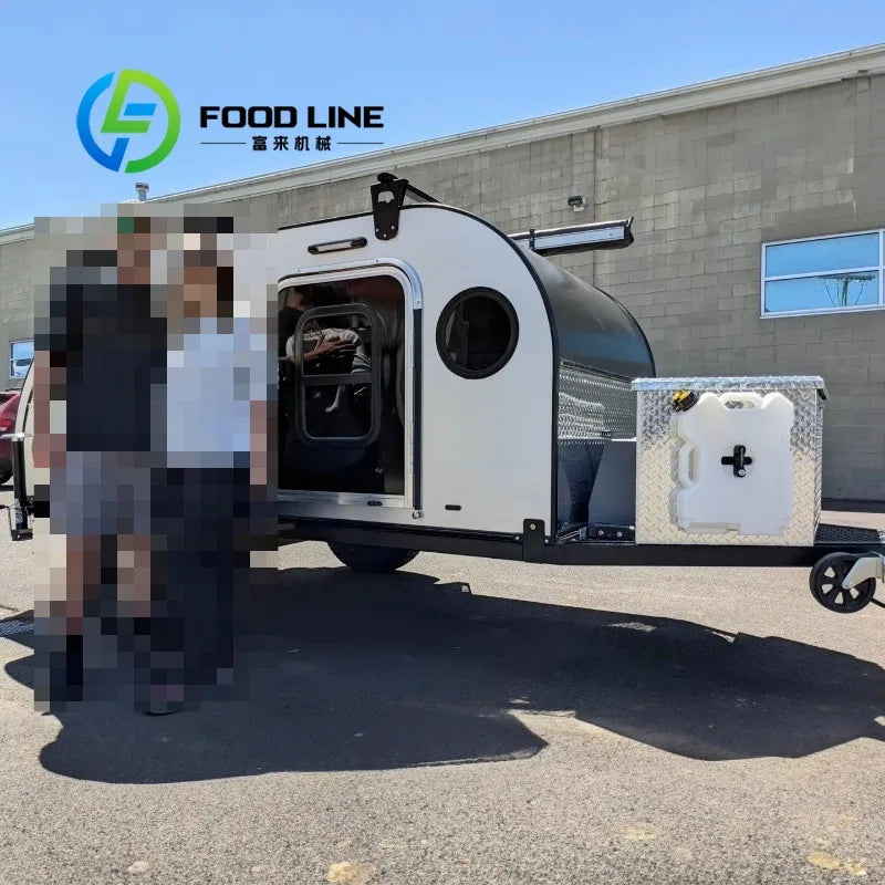 Family Camping Trailer Large Storage Space Foldable Utility Cart For Camping RV Trip Picnic Beach And Outdoor Campground Use