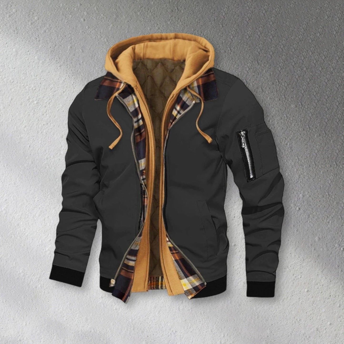 Chaqueta con capucha ChillGuard para hombre - Elegante dos en uno