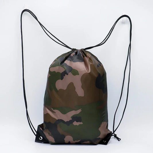 Outdoor Sport Camouflage Backpack | Waterproof Drawstring Bag for Gym, Travel, Camping, Hiking