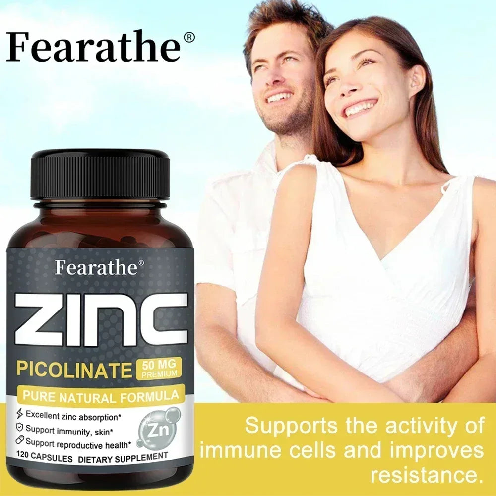 ZincMax 50: Refuerzo Inmunitario y de la Piel, Puro y Potente