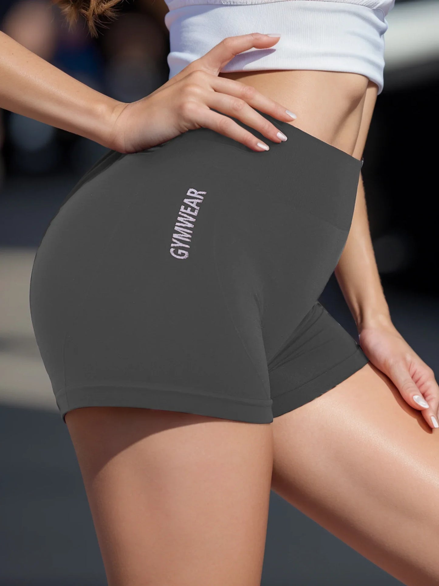 ChicFlex Women's High-Waist Cycling Yoga Shorts