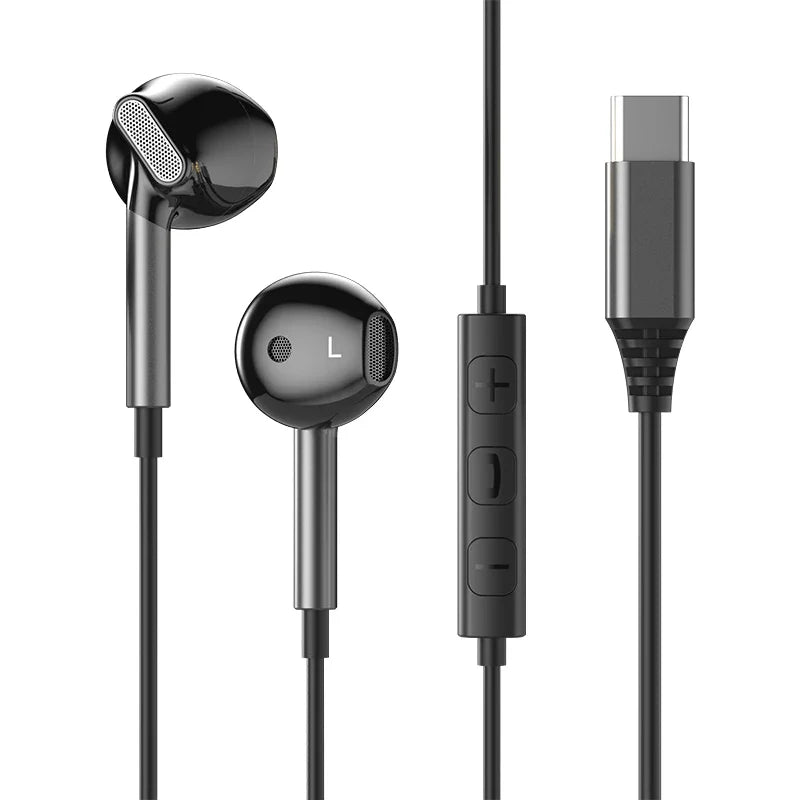 For Samsung Earphones HiFi Surround Sound With Mic Volume Control Type C 3.5mm Music Wired Headphones For Galaxy S26 S25 S24 S23