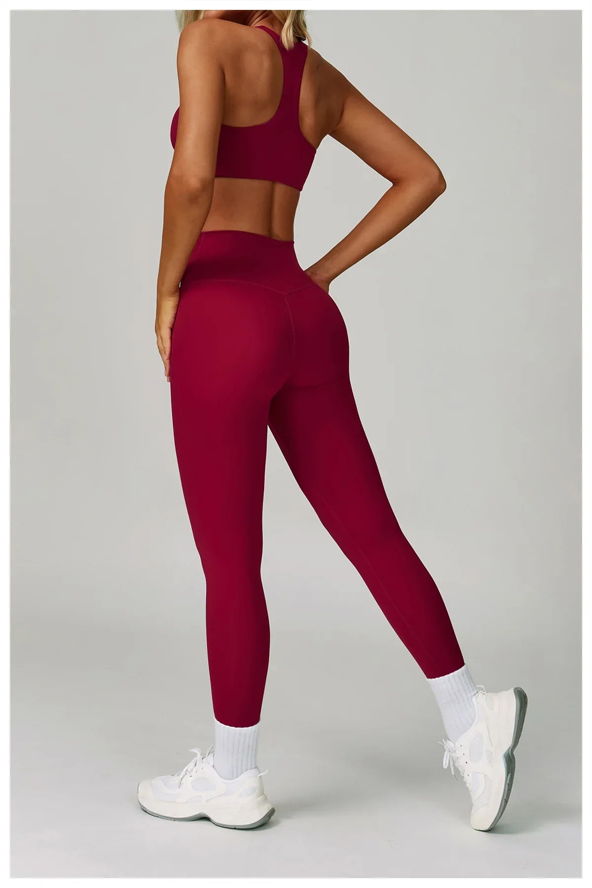 2/3-Piece Activewear Set – Sports Bra & High Waist Leggings