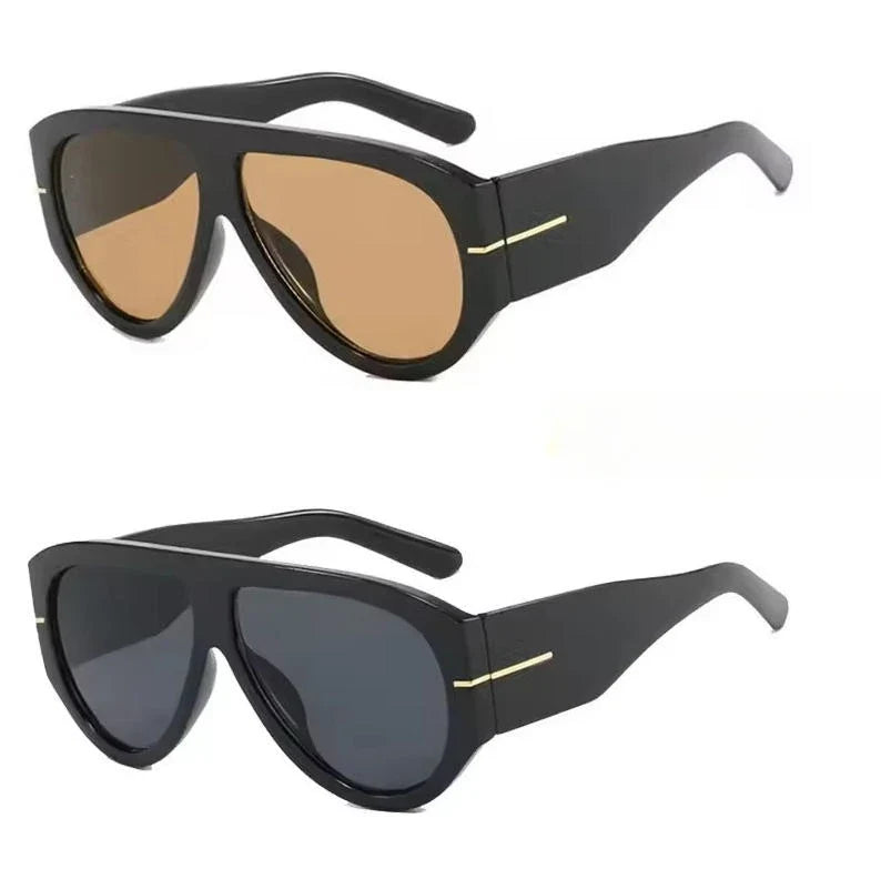 Y2K Oversized Shield Mask Sunglasses Women Futuristic Visor One-Piece Steampunk Big Frame Goggles Punk Shades Windproof Eyewear