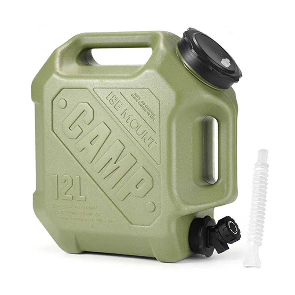 12L/10L Portable Camping Water Jug with Faucet Water Tank for Car Drinking Carrier Camping Large Capacity Water Storage Bucket