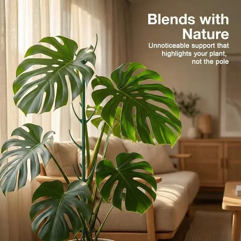 10pcs Monstera Plant Support Set Stackable Tall Poles with Ties