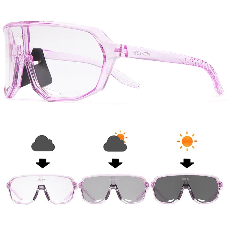 Photochromic Cycling Glasses Bicycle for Outdoor Sports Sunglasses MTB Road Bike Goggles Bike Eyewear Men Women Cycl Equipment
