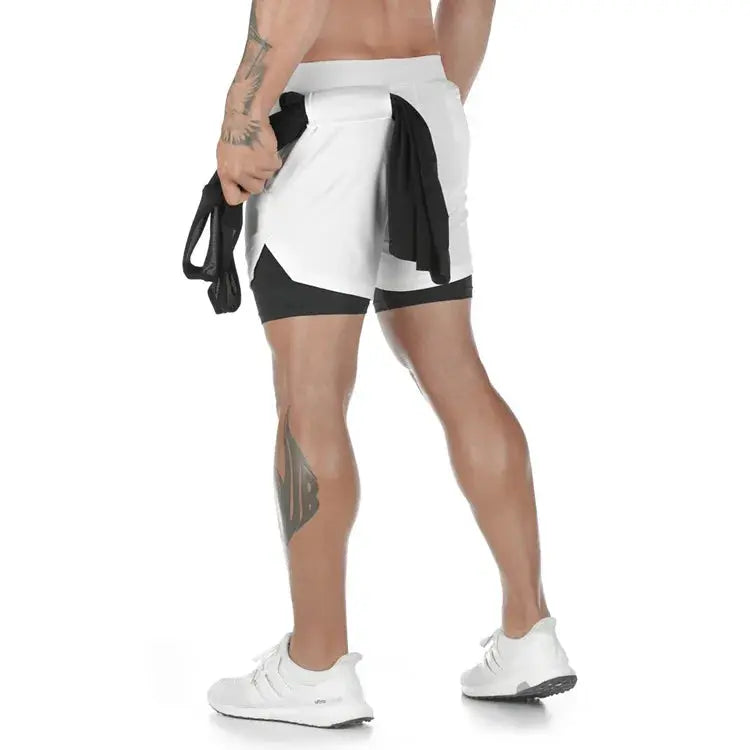 Men's Camo Running Shorts with Built in Liner