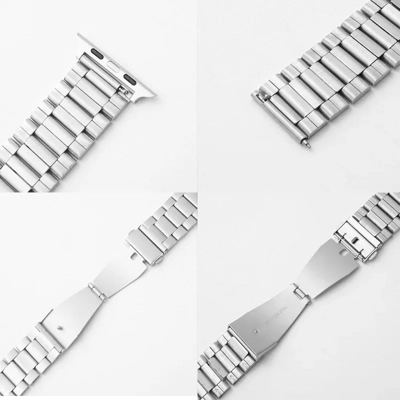 COROS PACE & APEX Metal Link Bracelet Band, Folding Clasp