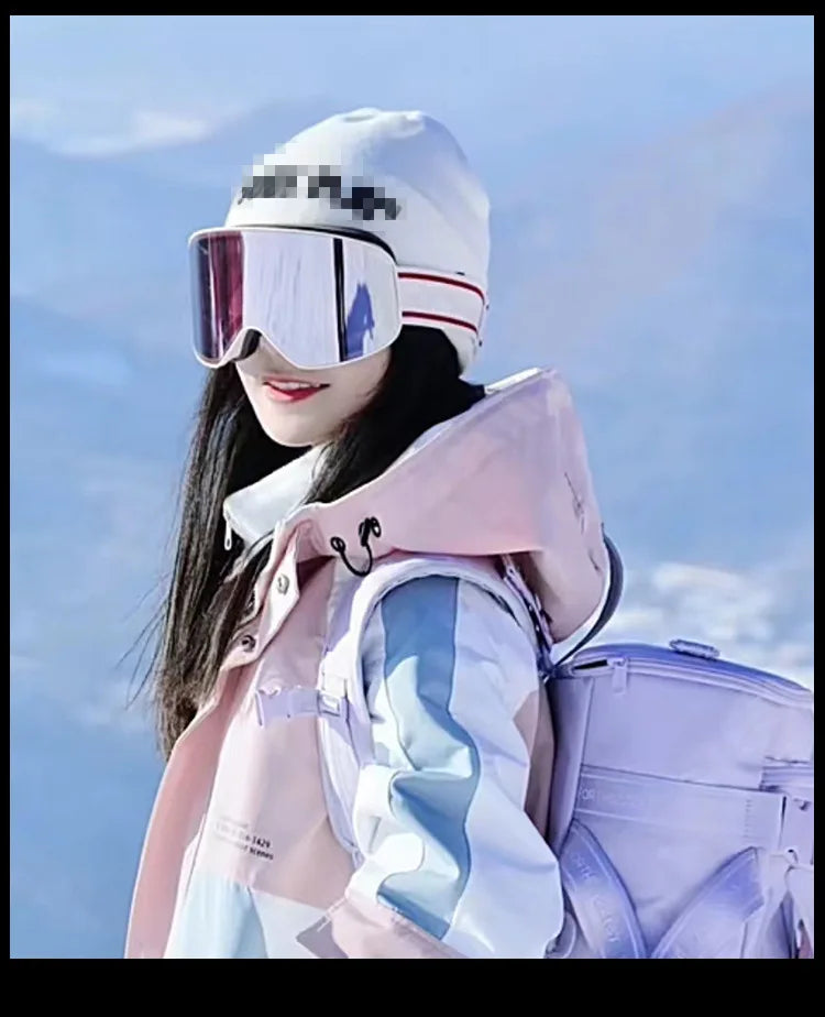 Gafas de esquí y snowboard para mujer y hombre, máscara de esquí con protección UV 400, antiniebla doble cilíndrica para nieve