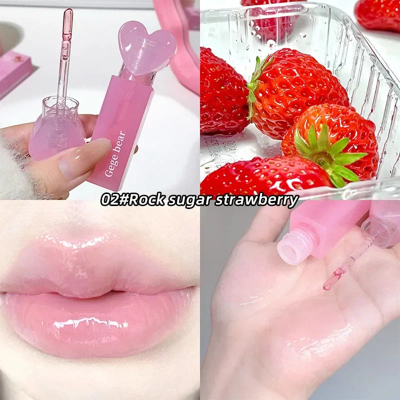 Brillo labial de gelatina con forma de corazón GEGE BEAR