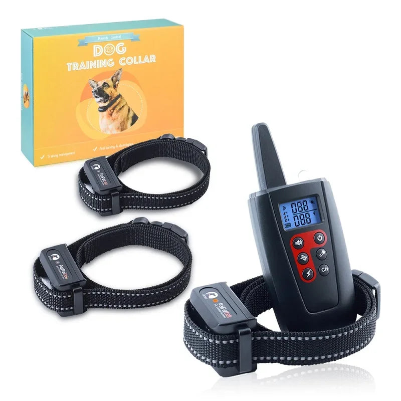 1000m Electric Dog Training Collar for 1/2/3 Dog Stop Bark Collar 2