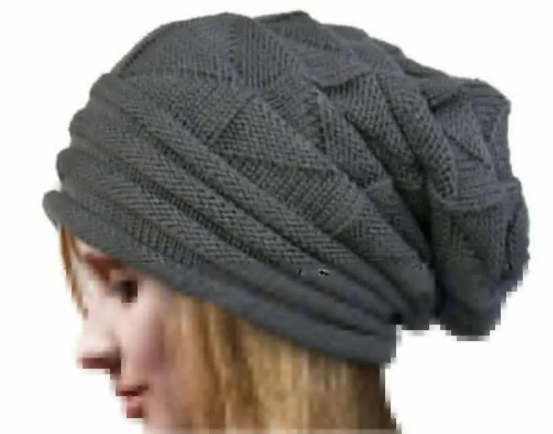 Gorro de punto holgado extragrande