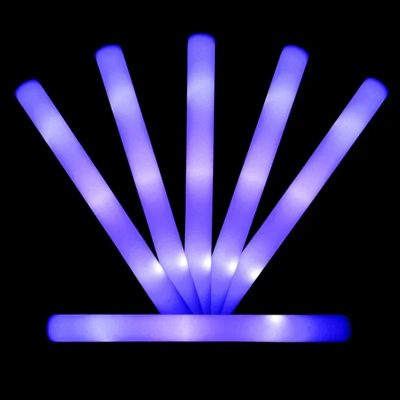 40 PCS LED Light Up Foam Sticks Sponge Luminous Stick Night Light Glow Party Supplies for Wedding Birthday Raves Concert