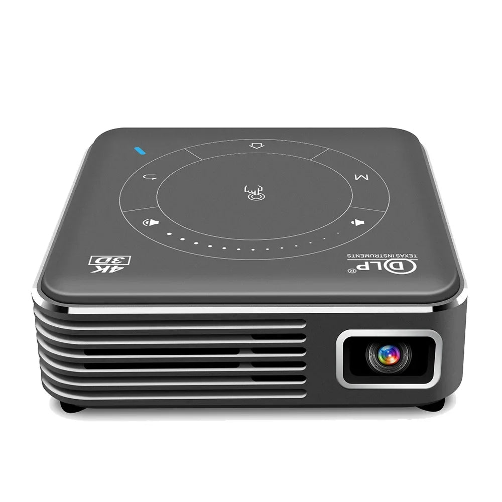 4K DLP LED Mini Portable Projector Model P11 16GB 32GB Android Smart Phone 1080p HD 2G 4G RAM Built-in Battery HIFI Stereo